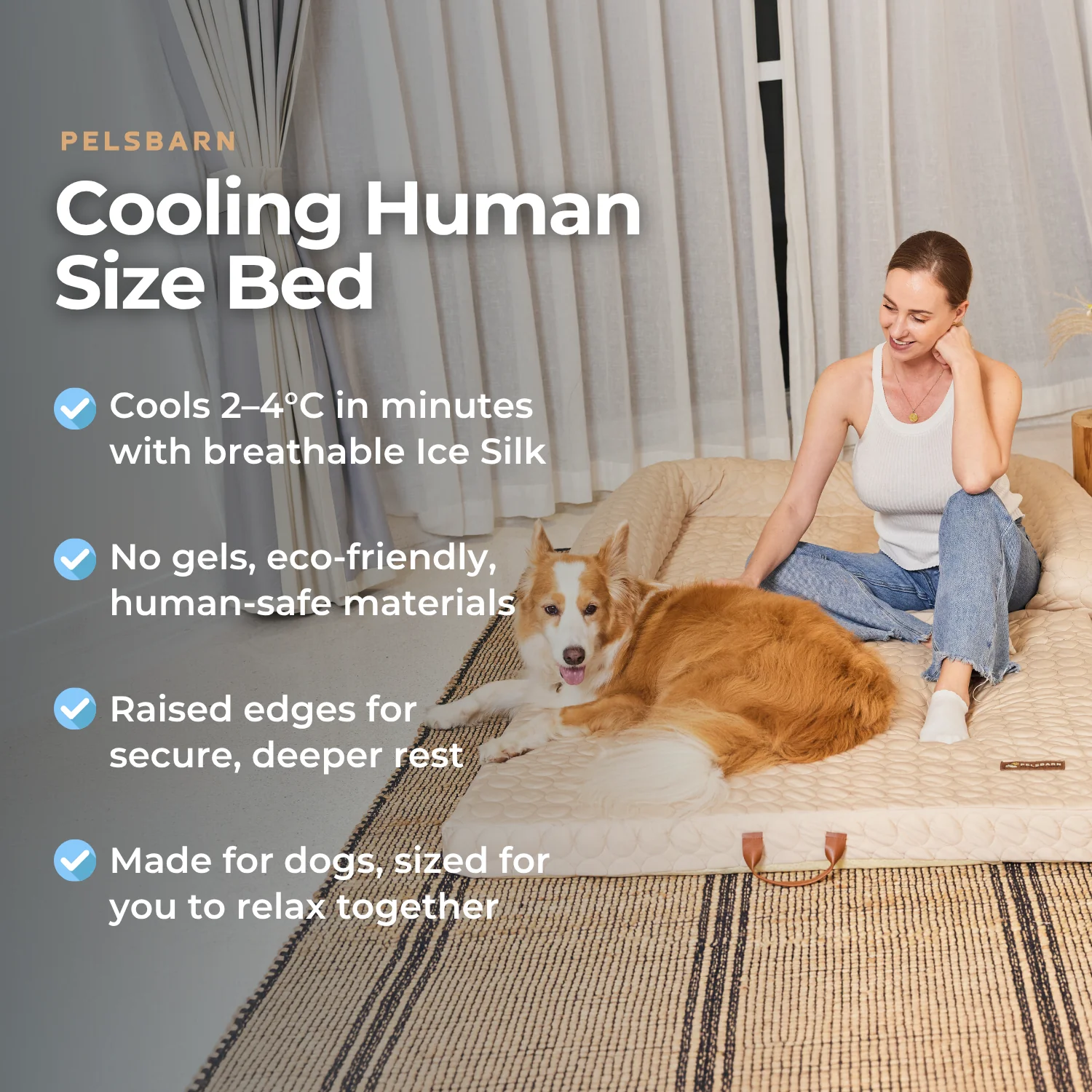 Human Size Cooling Dog Bed - Image 14