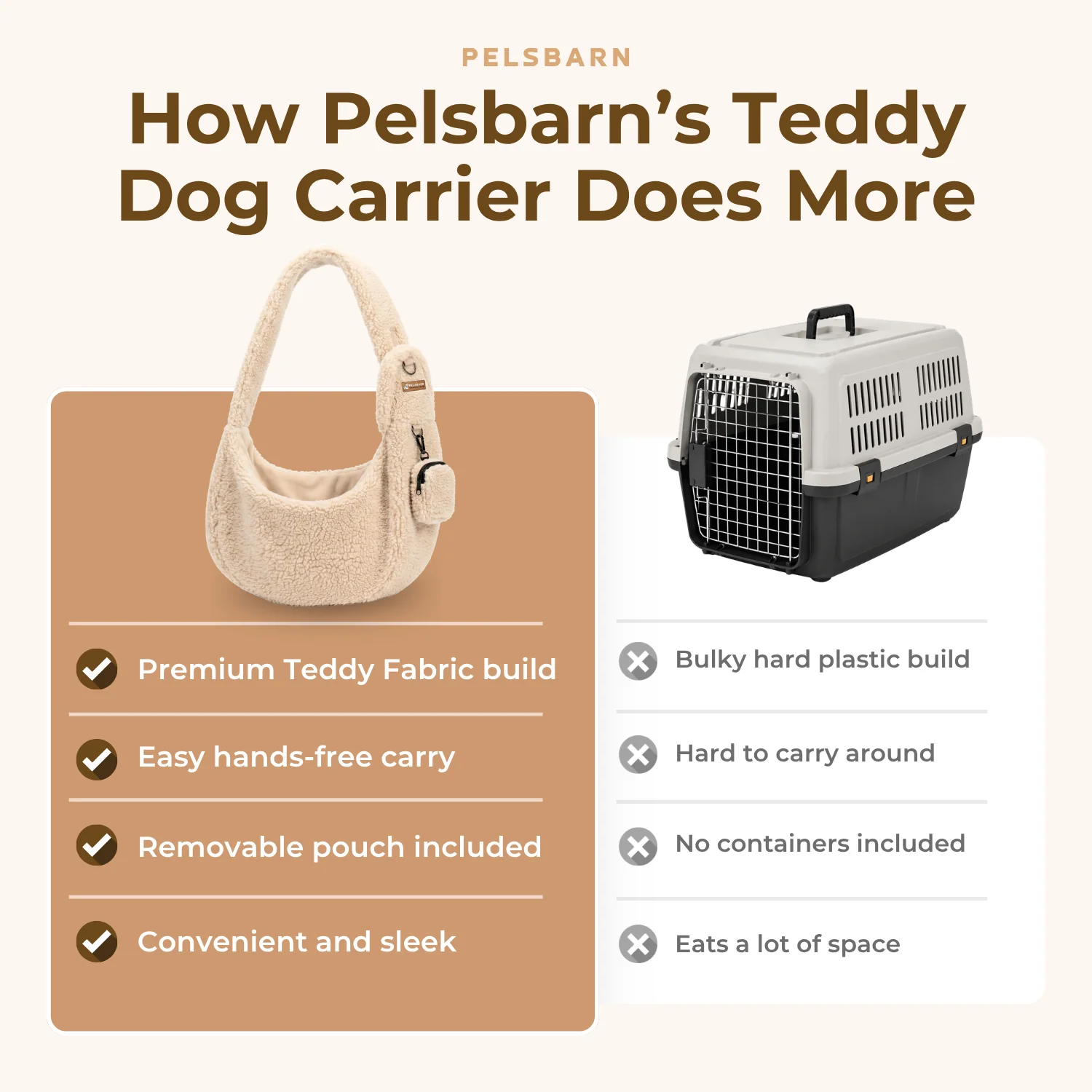 Pelsbarn Teddy Dog Carrier - Image 15